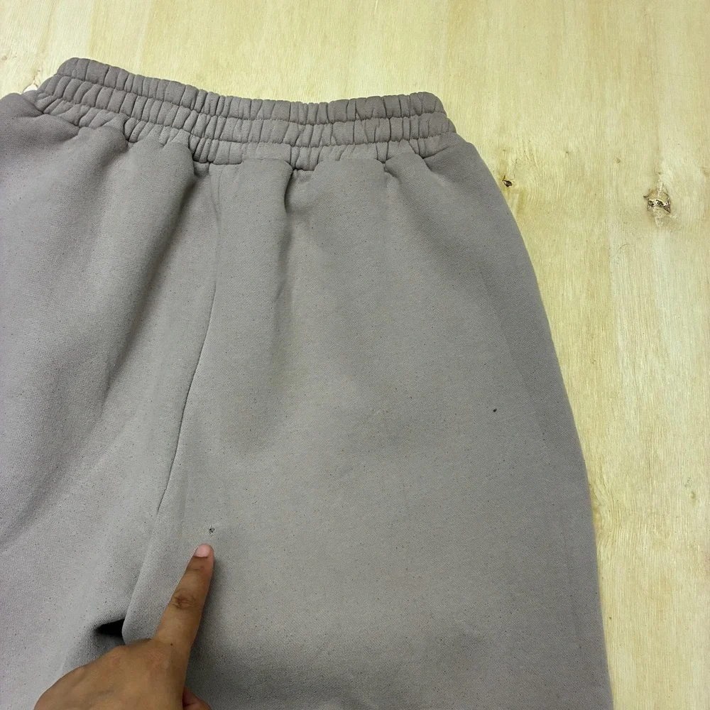 COMFRT Sweatpants Mens Medium Brown Fleece Elastic Waist Pockets Cuffed